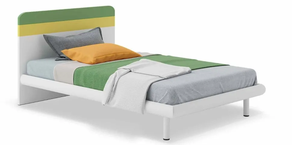Letto una piazza e mezzo Strip linea Colorfull disponibile in varie colorazioni