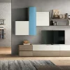 Libreria Amelia light linea Alba in finitura Olmo