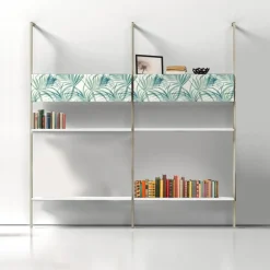 Libreria con palo in alluminio con grafica personalizzabile