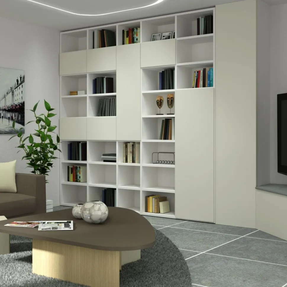 Libreria giorno moderna modulare