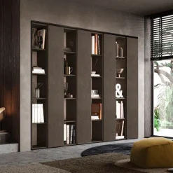 Libreria Moderna Agata - Linea Arte (Colori Personalizzabili)