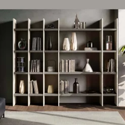 Libreria moderna con mensole componibile Bianco Altea disponibile in vari colori