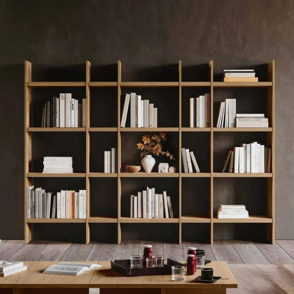 Libreria moderna con mensole componibile Bianco Altea disponibile in vari colori