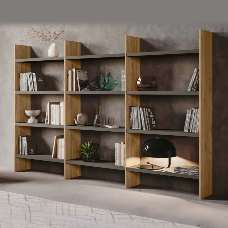 Libreria moderna con mensole componibile Bianco Altea disponibile in vari colori
