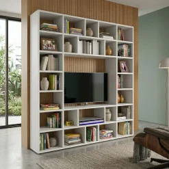 Libreria Moderna Kubic – Design Geometrico e Colori Totalmente Personalizzabili