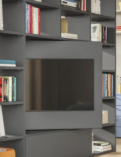Libreria Modulare con Vano TV – Mobile Soggiorno Moderno