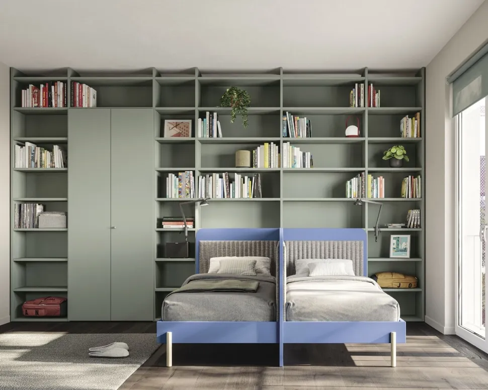 Libreria Modular 2 linea Cosmo disponibile in vari colori