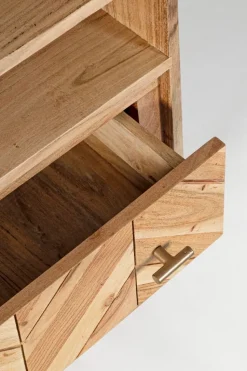 Libreria Raida in legno di acacia