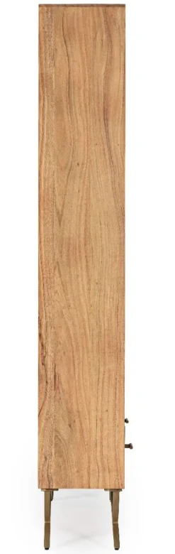 Libreria Raida in legno di acacia