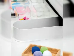 Lotto di 10 Salva sifone per cassetto del bagno, curvo, Tecnoplastica, Grigia o Bianca
