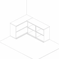 Madia ad angolo moderna 90x123 cm