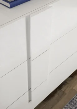 Madia 1 anta e 3 cassetti linea Sax in finitura Bianco Lucido