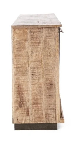 Madia 1 anta e 4 cassetti Tudor in legno di mango