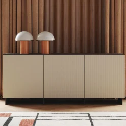 Madia 3 ante con frontali cannetè linea Contact disponibile in 3 versioni e 30 colori