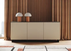 Madia 3 ante con frontali cannetè linea Contact disponibile in 3 versioni e 30 colori