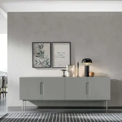 Madia 4 ante con maniglia a incasso Montgomery linea Nais disponibile in vari colori