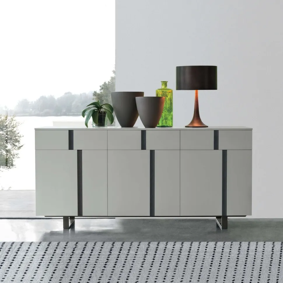 Madia 3 ante e 3 cassetti Athena linea Nais disponibile in vari colori