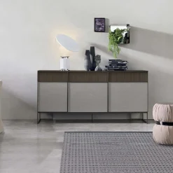 Madia 3 ante e 3 cassetti disponibile in 3 misure con Grafica e colori personalizzabili