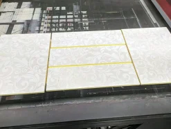 Madia 2 ante e 3 cassetti linea Clear Fancy in Bianco Opaco flower