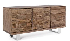 Madia 2 ante e 3 cassetti Stanton in legno di mango