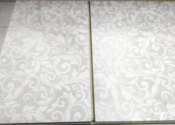 Madia 3 ante linea Clear Fancy in Bianco Opaco serigrafata FLOWER