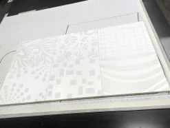 Madia 3 ante linea Clear Fancy in Bianco Opaco serigrafata INDIA