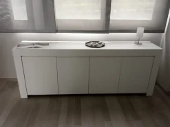 Madia 4 ante linea Clear in Bianco Opaco