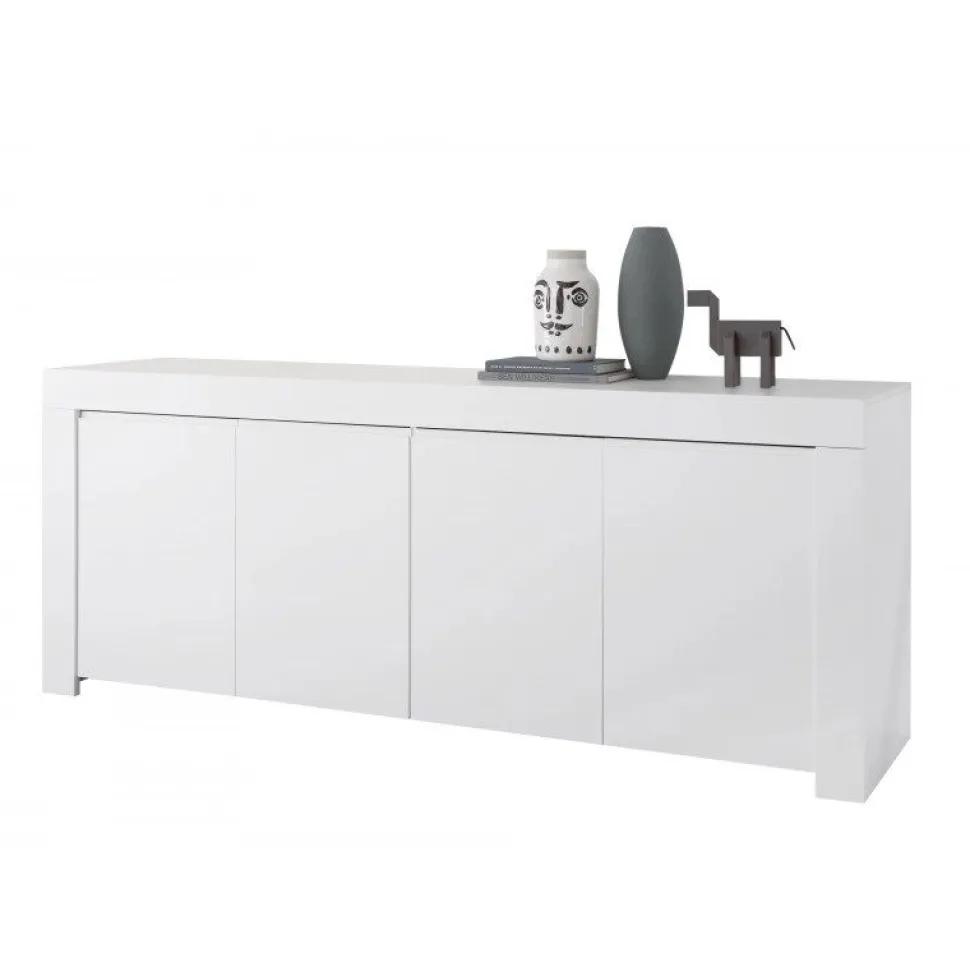Madia 4 ante linea Clear in Bianco Opaco