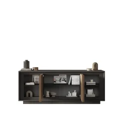 Madia 4 ante linea Natural in finitura Lava e Rovere Mercure
