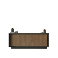 Madia 4 ante linea Natural in finitura Lava e Rovere Mercure