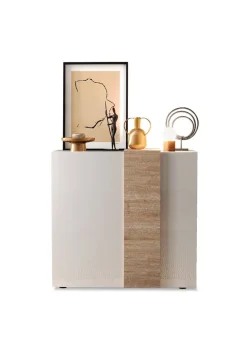 Madia 2 ante linea Olimpo finitura Bianco Lucido e Rovere Kadiz