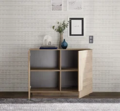 Madia 2 ante linea Sax in finitura Rovere Mercure