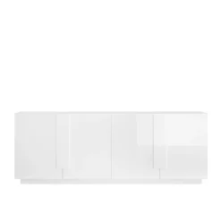 Madia 4 ante linea Sax in finitura Bianco Lucido