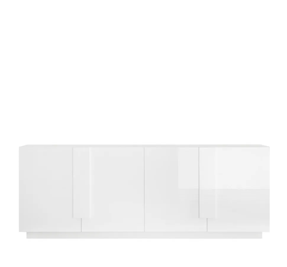 Madia 4 ante linea Sax in finitura Bianco Lucido