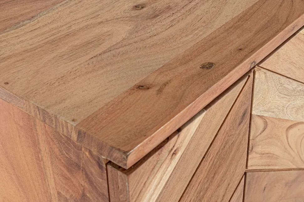 Madia 3 ante Raida in legno di acacia