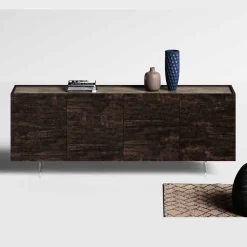 Madia bifacciale moderna 4 ante Ardesia con apertura a 180° disponibile in vari colori