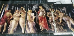 Madia Botticelli Linea Fancy finitura Bianco lucido con Serigrafia