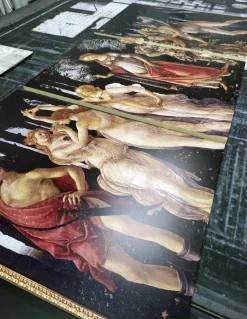 Madia Botticelli Linea Fancy finitura Bianco lucido con Serigrafia