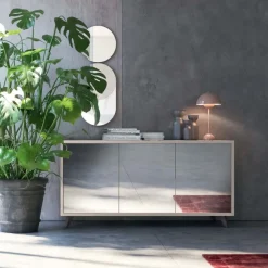Madia con ante in vetro Folk , disponibile in diverse finiture