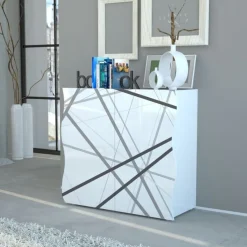 Madia linea Mia 2 ante con serigrafia a righe