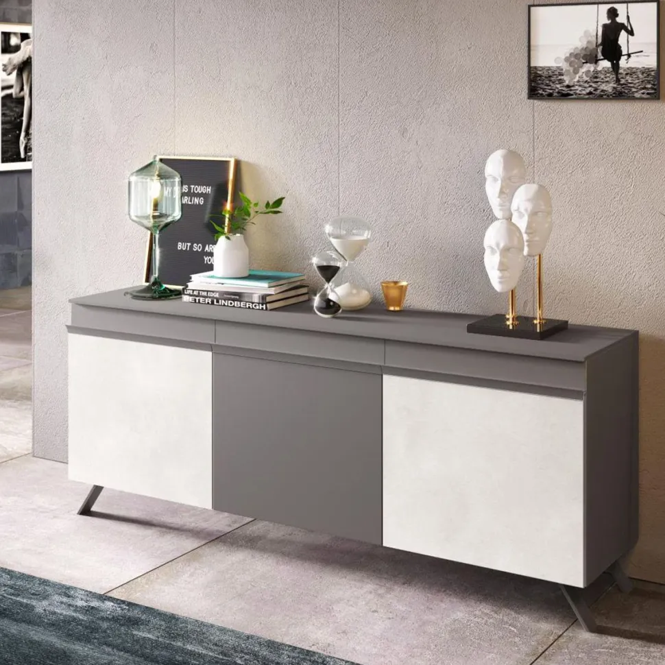 Madia London linea Domino in Cachemire e Grigio