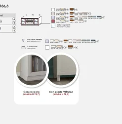 Madia Melany linea Motivi finitura Bucaneve disponibile in vari colori