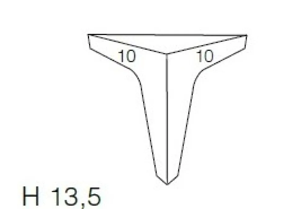 Madia Moderna a 3 ante e 3 cassetti con inserto Cannettato Colori e Piedini Personalizzabili