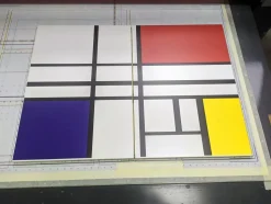 Madia moderna 2 ante Cloe Bianco Opaco con piedini 15 colorazioni con serigrafia