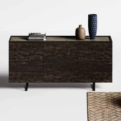 Madia moderna 3 ante Rovere bifacciale con apertura a 180° disponibile in vari colori