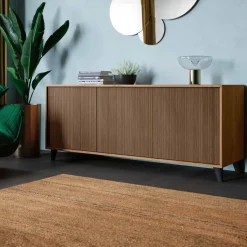 Madia moderna 3 ante Rovere Nordico senza maniglie disponibile in vari colori