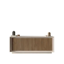Madia moderna Cashmere e Rovere Mercure 4 ante battenti linea Eos