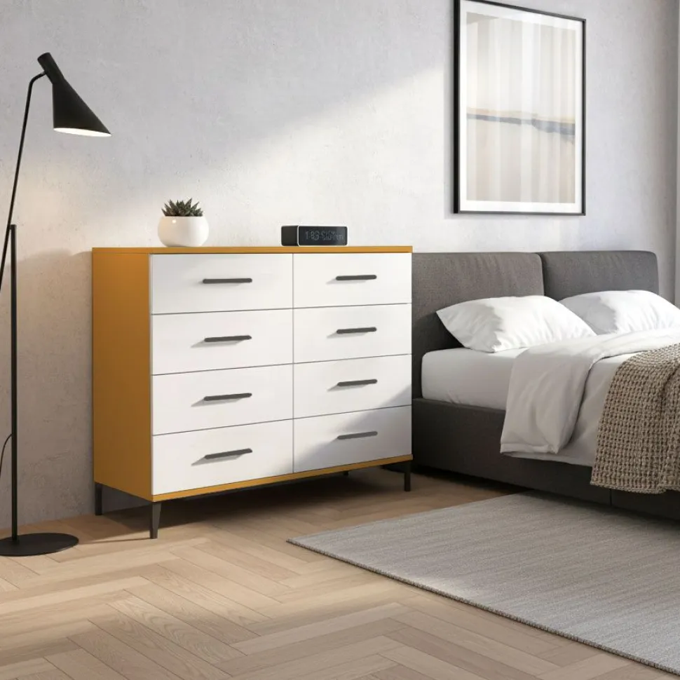 Madia moderna 8 Cassetti Cloe 15 colorazioni