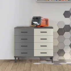 Madia moderna 8 Cassetti Cloe 15 colorazioni