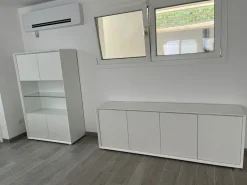 Madia moderna Nuvola frassino 4 ante senza maniglia linea Tilt